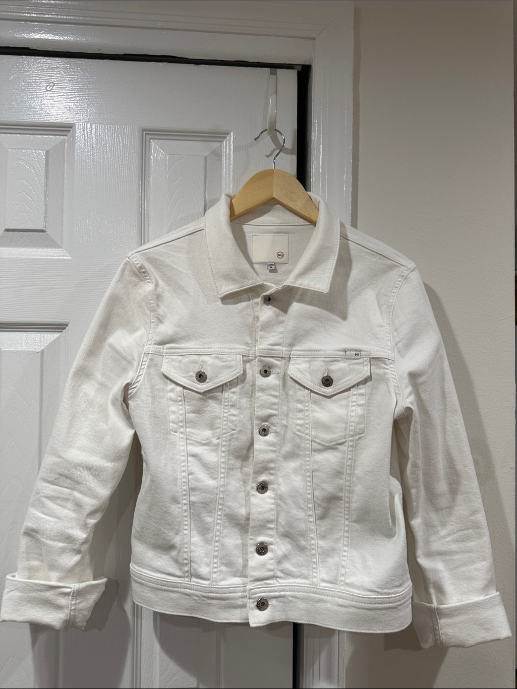 Ag Jeans White Denim Jacket